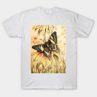 Urania Ripheus Butterfly Yellow tone T-Shirt